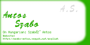antos szabo business card